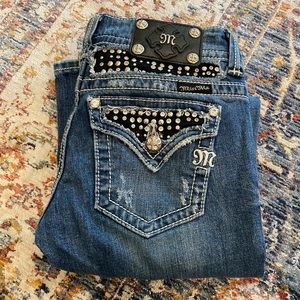 Miss me Bootleg Cut Rhinestones JP5002-16